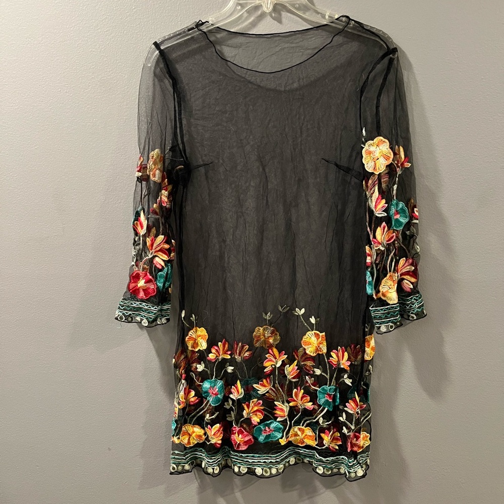 Sheer floral dress